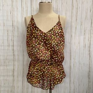 Renee C. Polka Dot Dress Tank Top